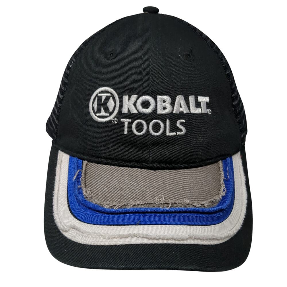 Kobalt Tools Strapback Trucker Hat Black One Size Chase Authentics